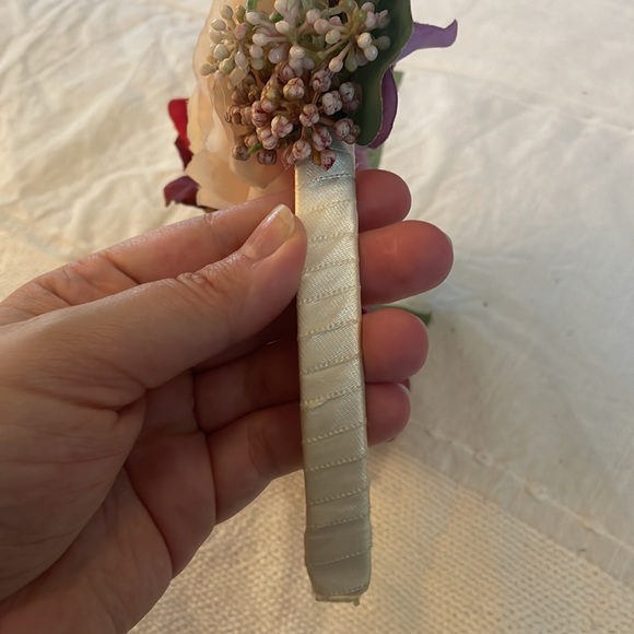 Disney Mickey Ears Custom Blush and Burgundy Floral - Picture 4 of 4